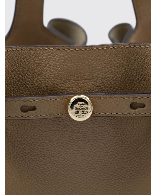 Tory Burch Natural Romy Hammered Leather Bag