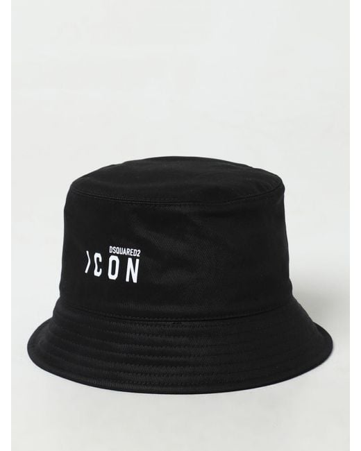 Cappello Icon in cotone di DSquared² in Black da Uomo