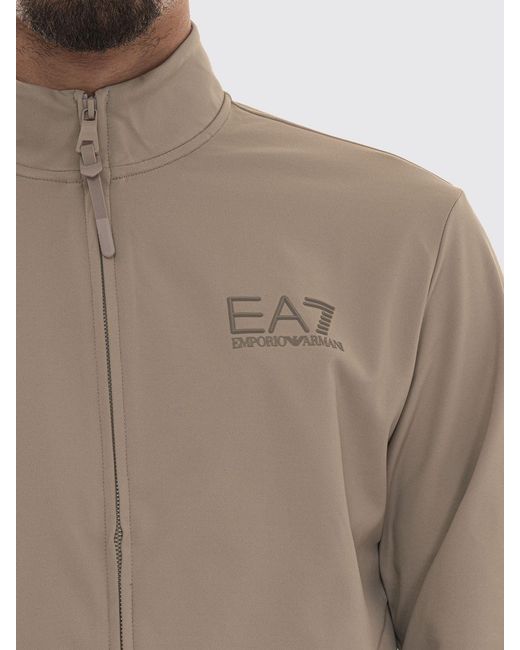 EA7 Natural Zip Cardigan for men