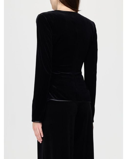 Emporio Armani Black Velvet Blazer Jacket