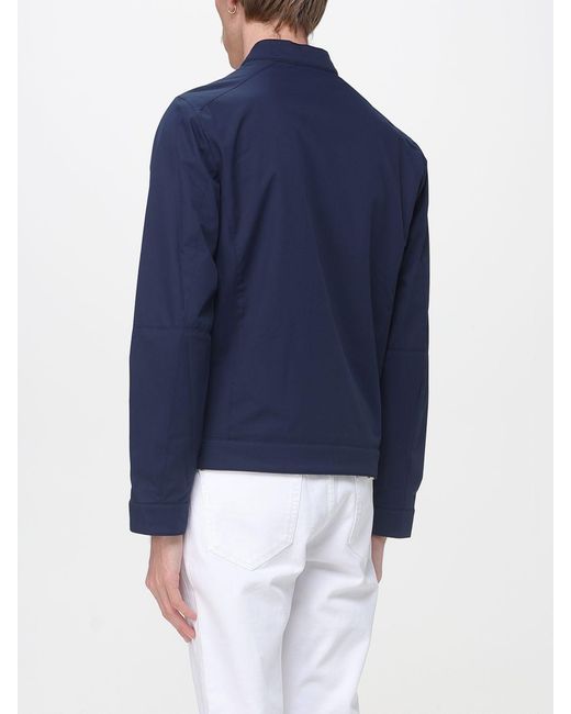 Michael Kors Blue Nylon Racer Jacket for men