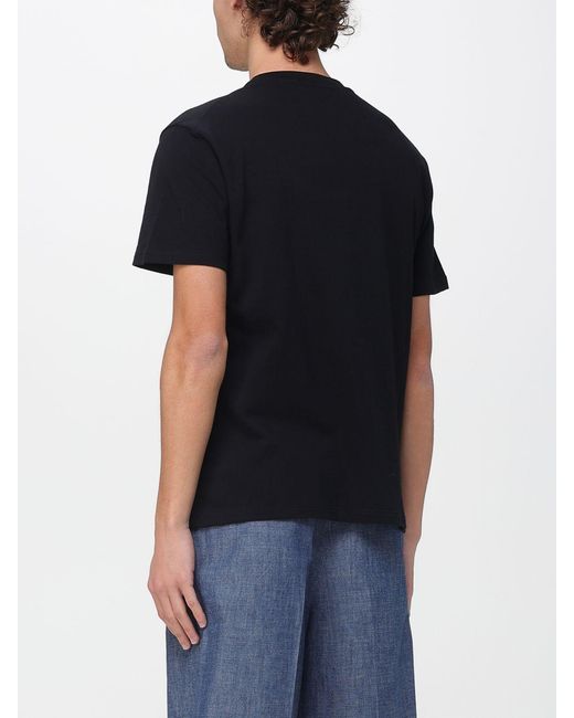 Jil Sander Black Cotton T-Shirt With Logo for men