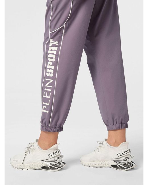 Philipp Plein Purple Technical Fabric Jogging Pants