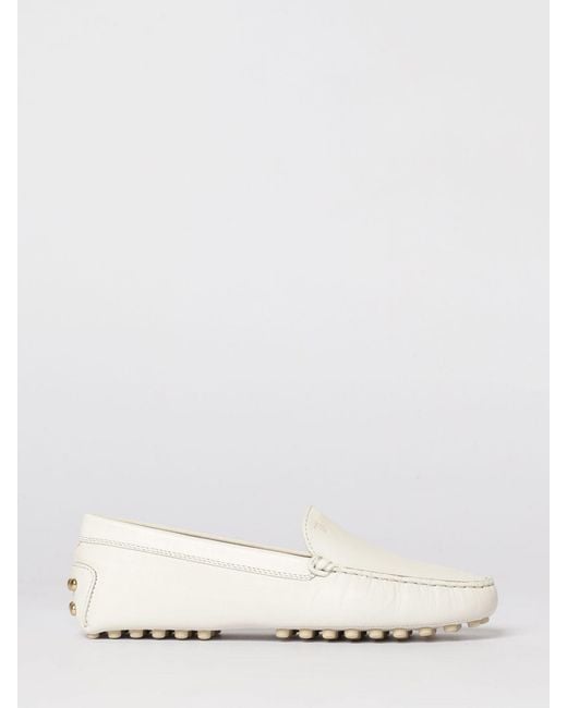 Tod's Natural Leather Driver Loafers