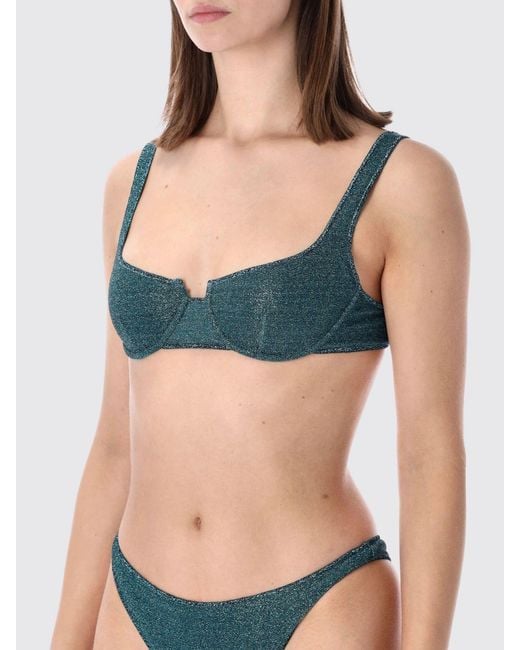 Bikini De Punto Lurex Oseree de color Blue