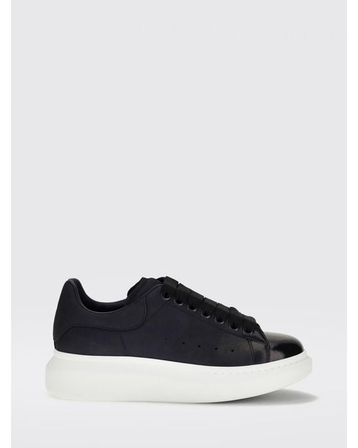 McQueen White Oversize Low-Top Calfskin Trainers With Chunky Sole for men