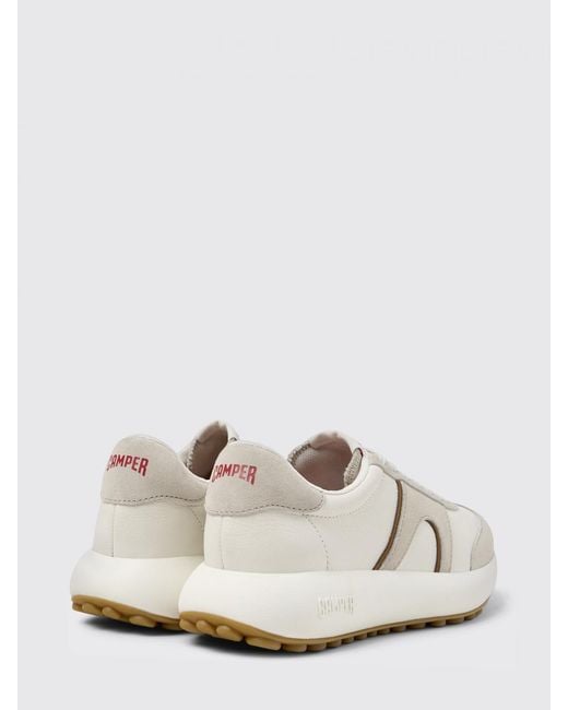 Camper White Pelotas Athens Leather Sneakers