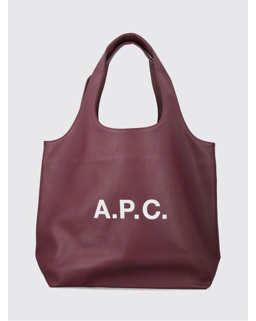 Borsa Tote Ninon di A.P.C. in Purple da Uomo