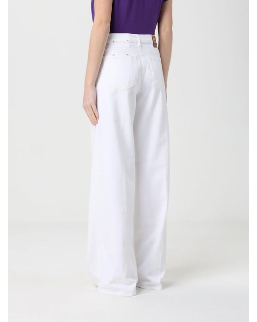 DIESEL White D-Akemi Wide-Leg Jeans