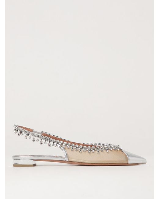 Aquazzura Natural Flat Shoes