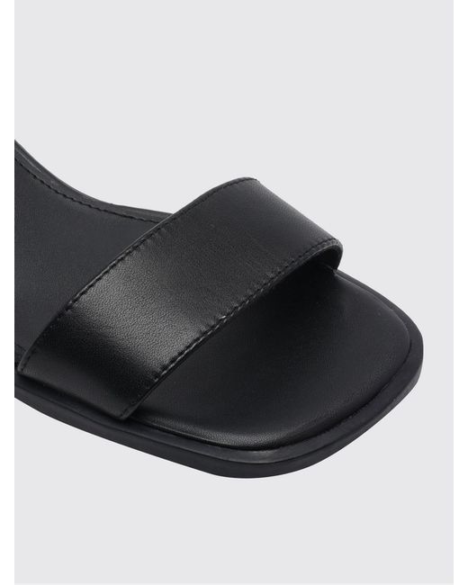 Camper White Kora Leather Sandals