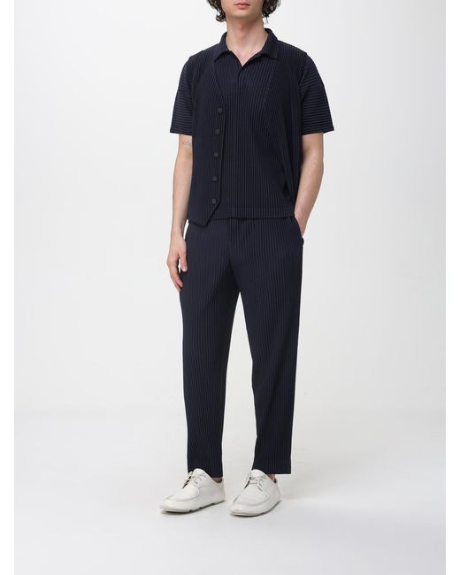 Homme Plissé Issey Miyake Blue Pleated Vest Homme Plissé Issey Miyake for men