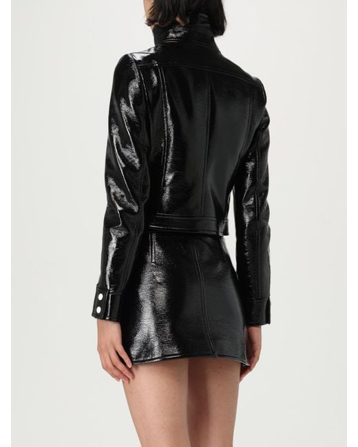 Courreges Black CourrÈ Ges Patent Leather Jacket