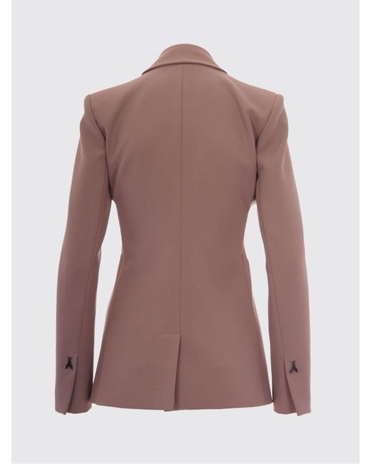 Patrizia Pepe Brown Crepe Bustier Jacket