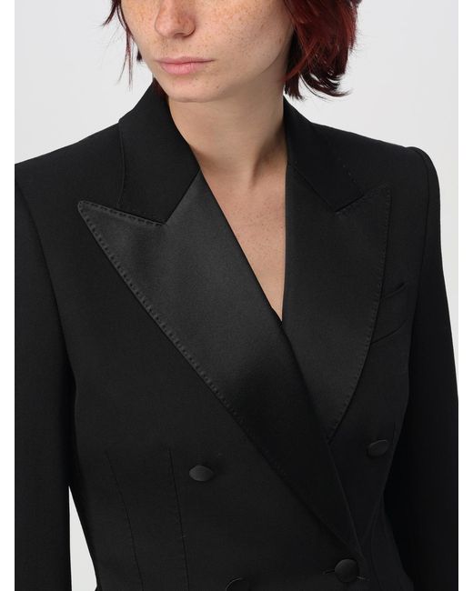 Dolce & Gabbana Black Dolce &Amp Gabbana Double-Breasted Virgin Wool And Silk Blazer