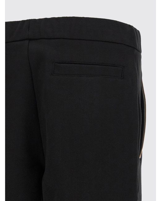Boss Black Cotton Jogging Trousers for men