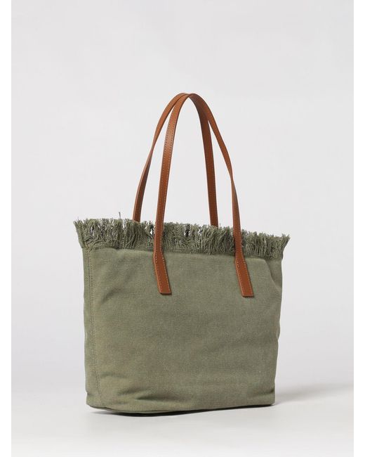 Mc2 Saint Barth Gray Cotton Bag With Embroidered Logo
