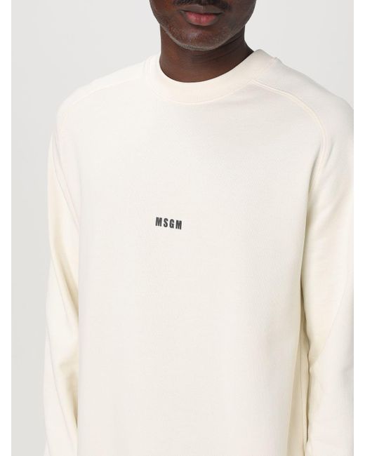 MSGM Natural Sweatshirt for men