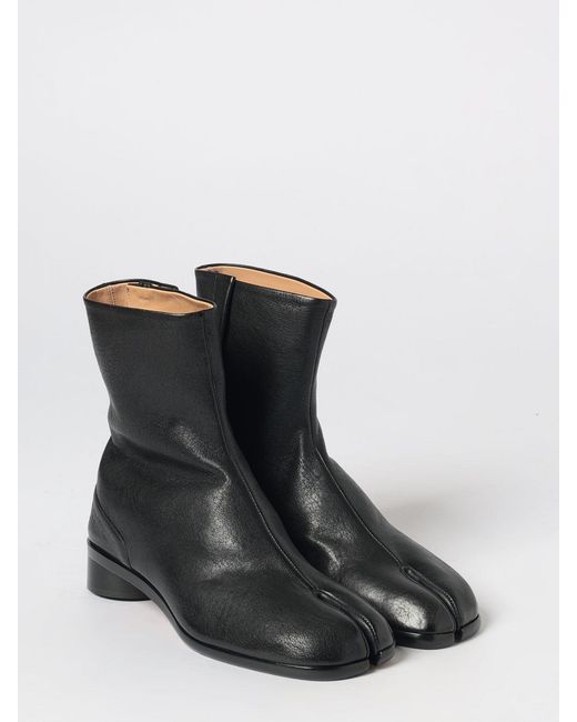 Maison Margiela Black Tabi Ankle Boots for men