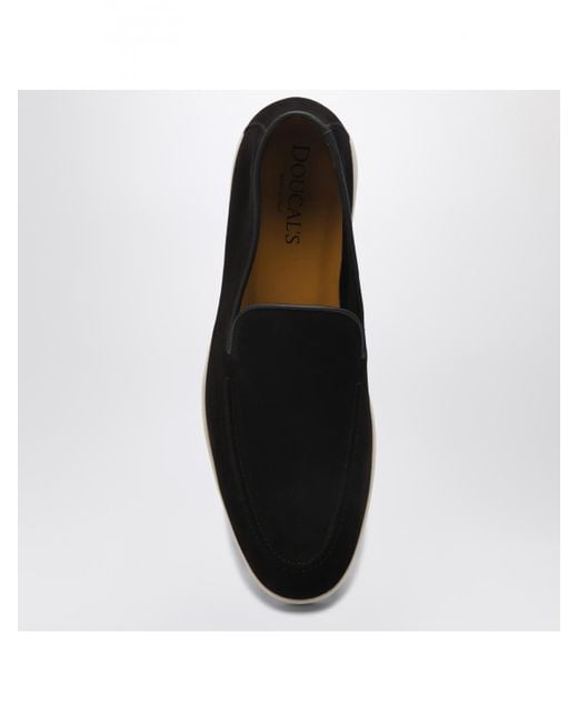 Doucal's White Suede Loafers for men