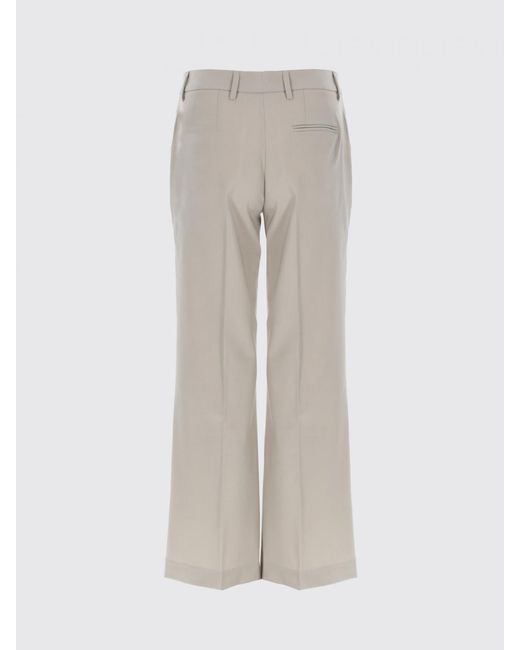 PT Torino Natural Flared Virgin Wool Trousers