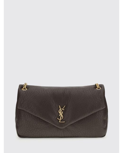 Saint Laurent Gray Large Calypso Shoulder Bag