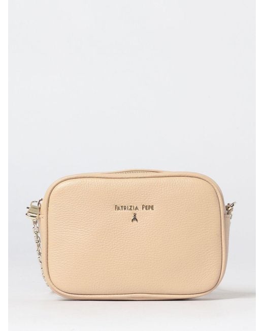 Patrizia Pepe Natural Grained Leather Bag