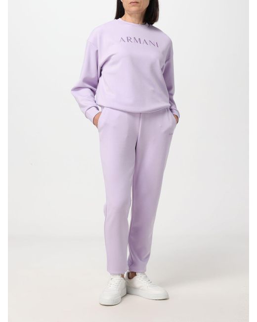 Armani Exchange Purple Trousers