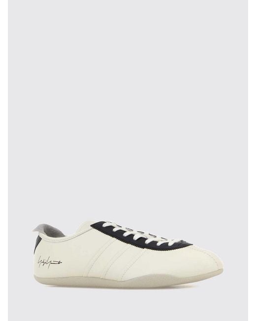 Y-3 Natural Tokyo Leather Sneakers With Bicolor Design And Rubber Sole for men