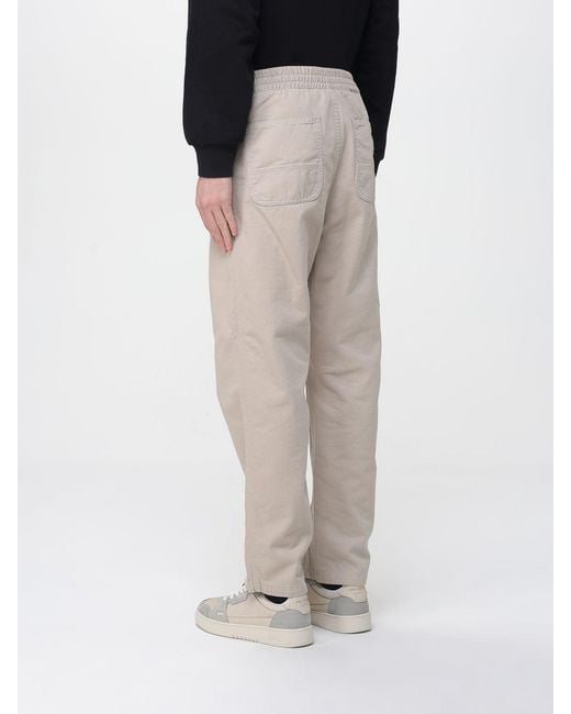Carhartt Gray Cotton Trousers for men