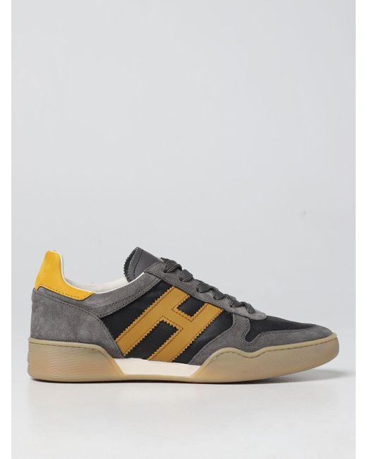 Hogan H357 Sneakers In Suede And Fabric in Grey (Gray) for Men | Lyst