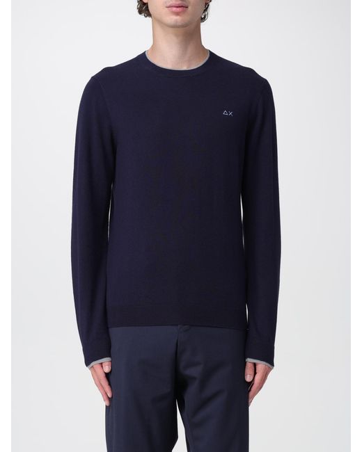 Pullover Basic di Sun 68 in Blue da Uomo