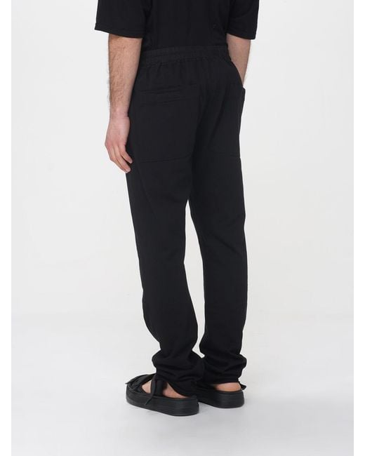 Rick Owens Black Cotton Trousers for men