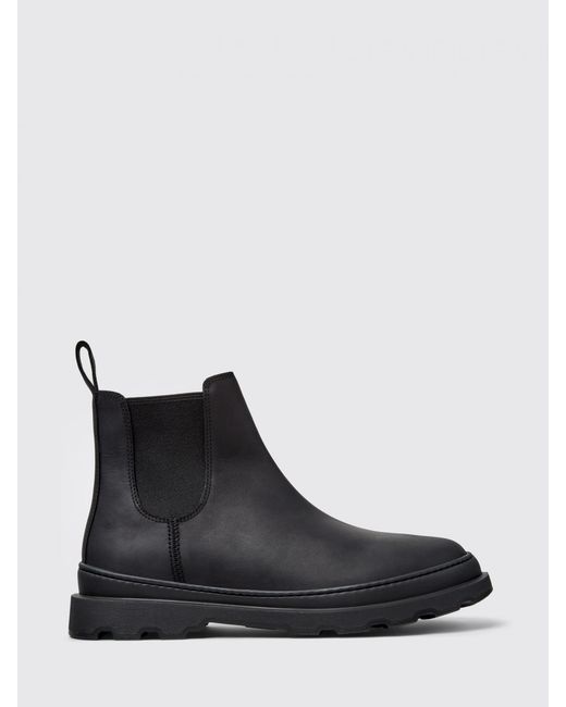 Camper Black Brutus+ Leather Ankle Boots for men