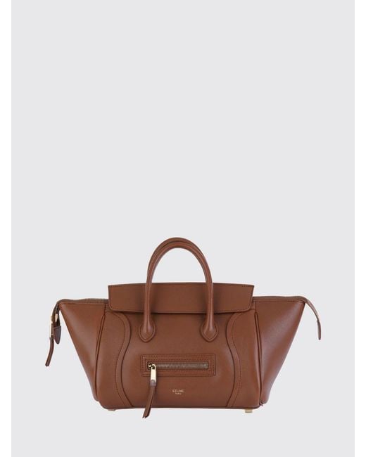 Céline Brown Small Luggage Handbag