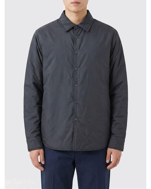 Aspesi Gray Padded Overshirt for men