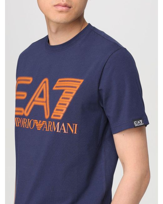 Camiseta EA7 de hombre de color Blue