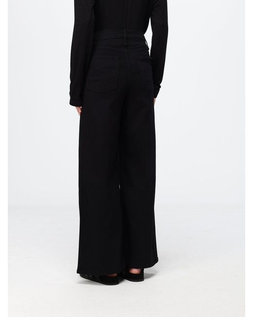 Rag & Bone Black High-Waisted Five-Pocket Wide Leg Jeans