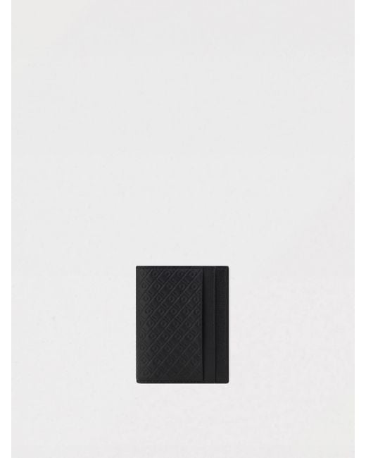 Ferragamo White Gancini Embossed Leather Card Holder for men