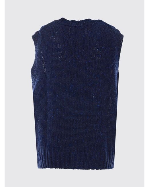 Howlin' By Morrison Blue V-Neck Sweater Vest for men