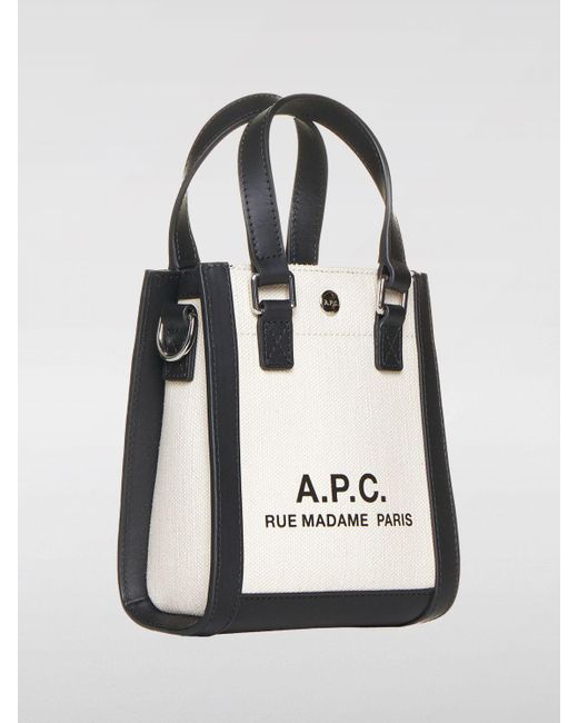 A.P.C. White Handtasche