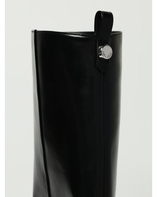 The Attico Black Flat Ankle Boots