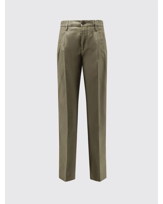 Aspesi Green Mid-Rise Skinny Cotton Trousers With A Slim Fit