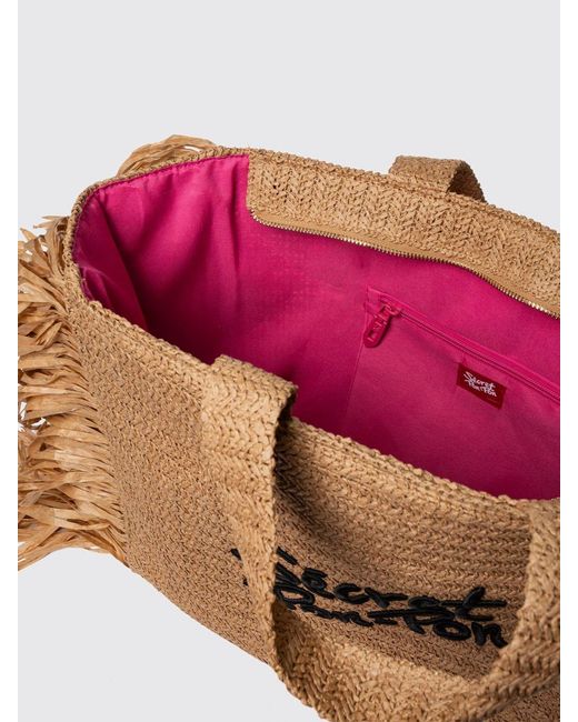 Secret Pon-pon Brown Shoulder Bag