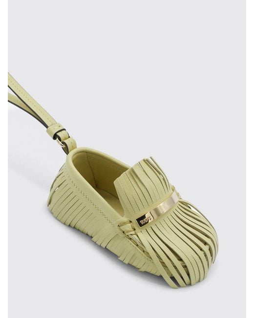 Tod's Yellow Leather Loafer Keychain