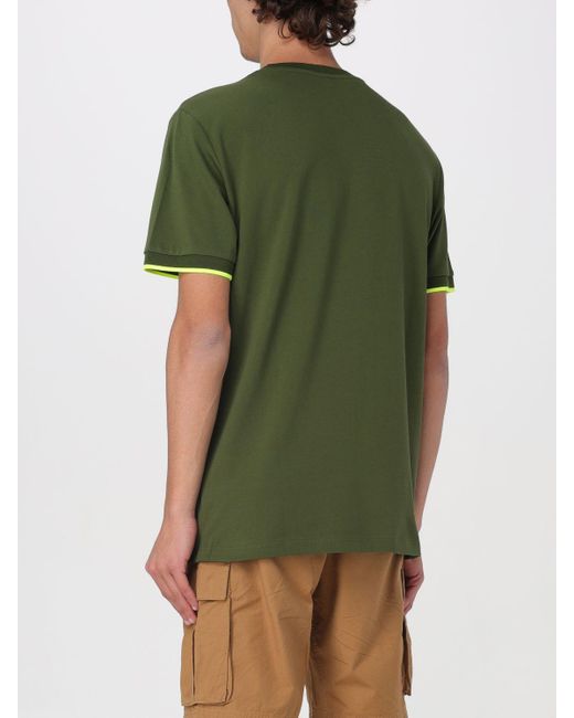 T-shirt in piquet con logo di Sun 68 in Green da Uomo