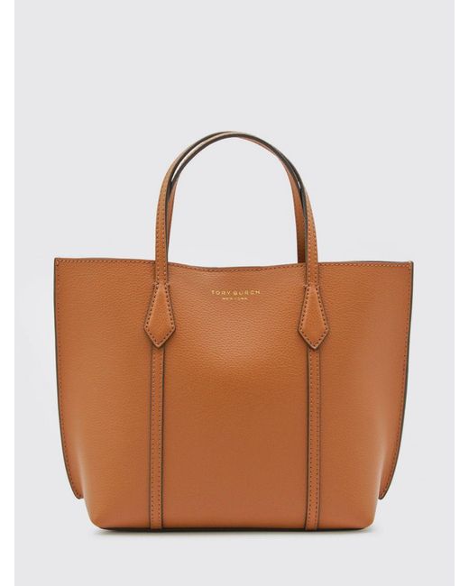 Tory Burch Brown Perry Small Shopping Bag