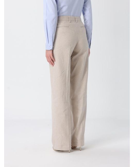 PT Torino Natural Wide-Leg Trousers