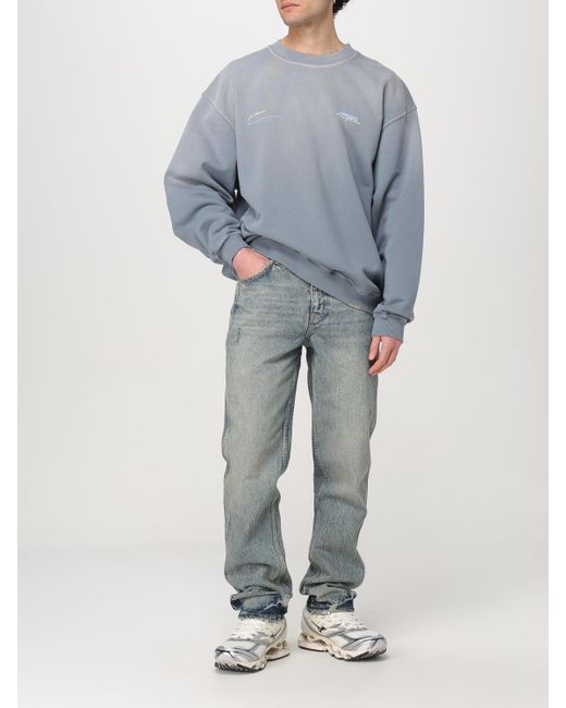 Felpa A Girocollo Con Logo di Represent in Blue da Uomo
