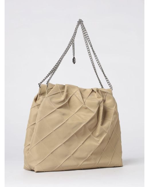 Tory Burch Natural Fleming Quilted Nylon Bag